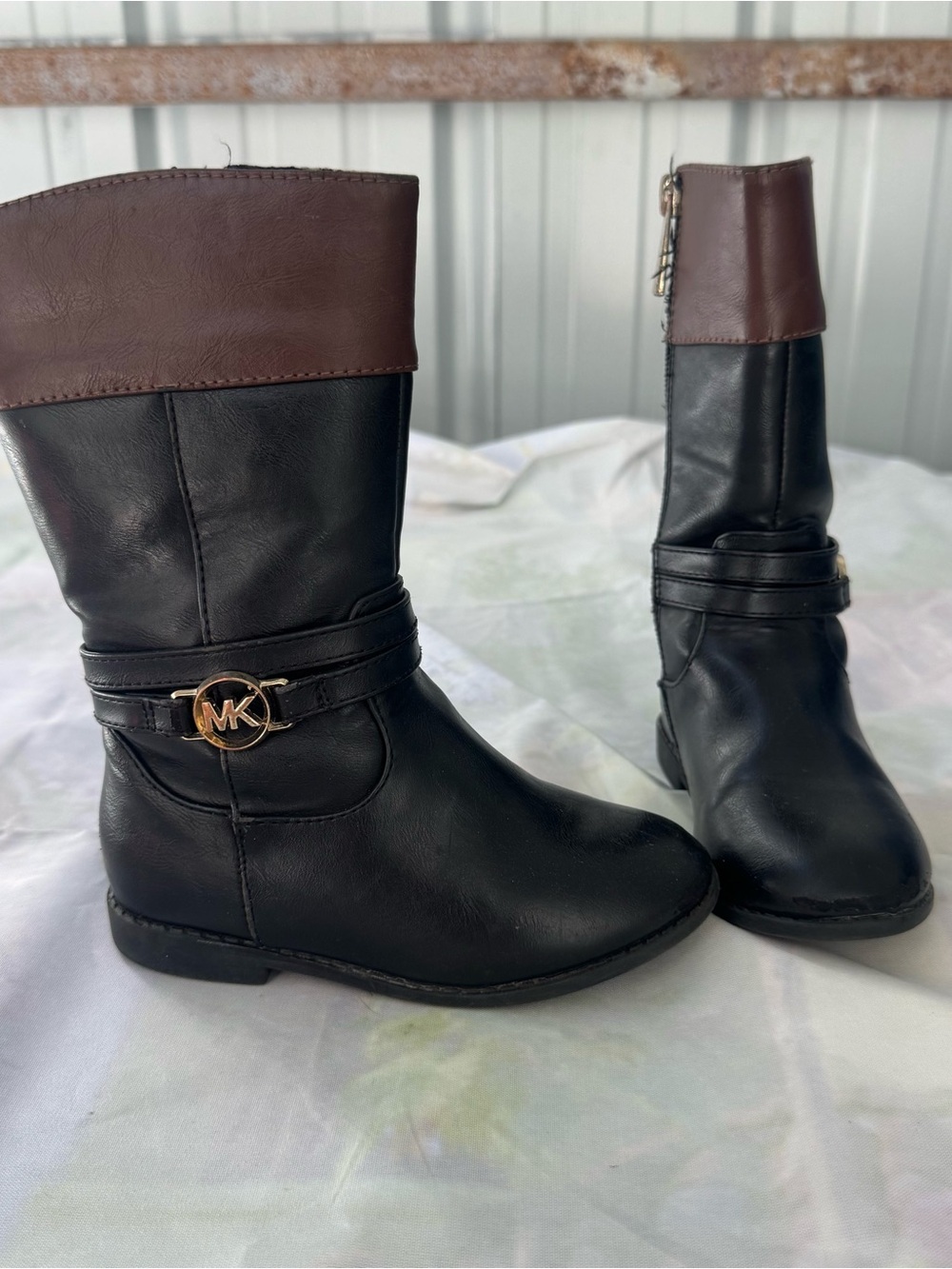 Michael Kors Black and Brown boots